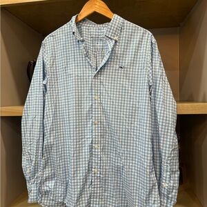 Vineyard Vines Light Blue Gingham Men's Shirt